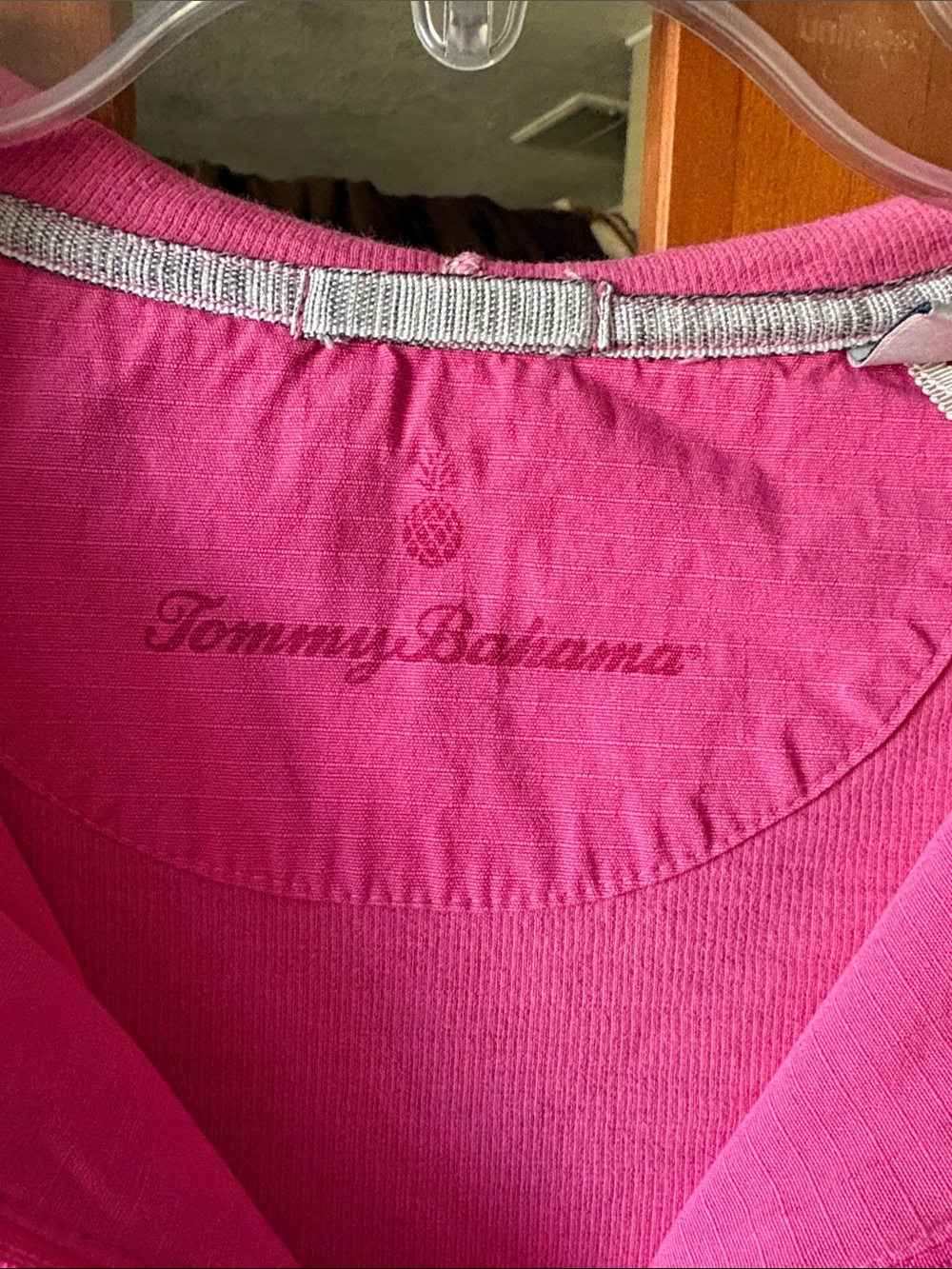 Tommy Bahama Women’s Hot Pink Zip-Up Hoodie - Picture 6 of 8